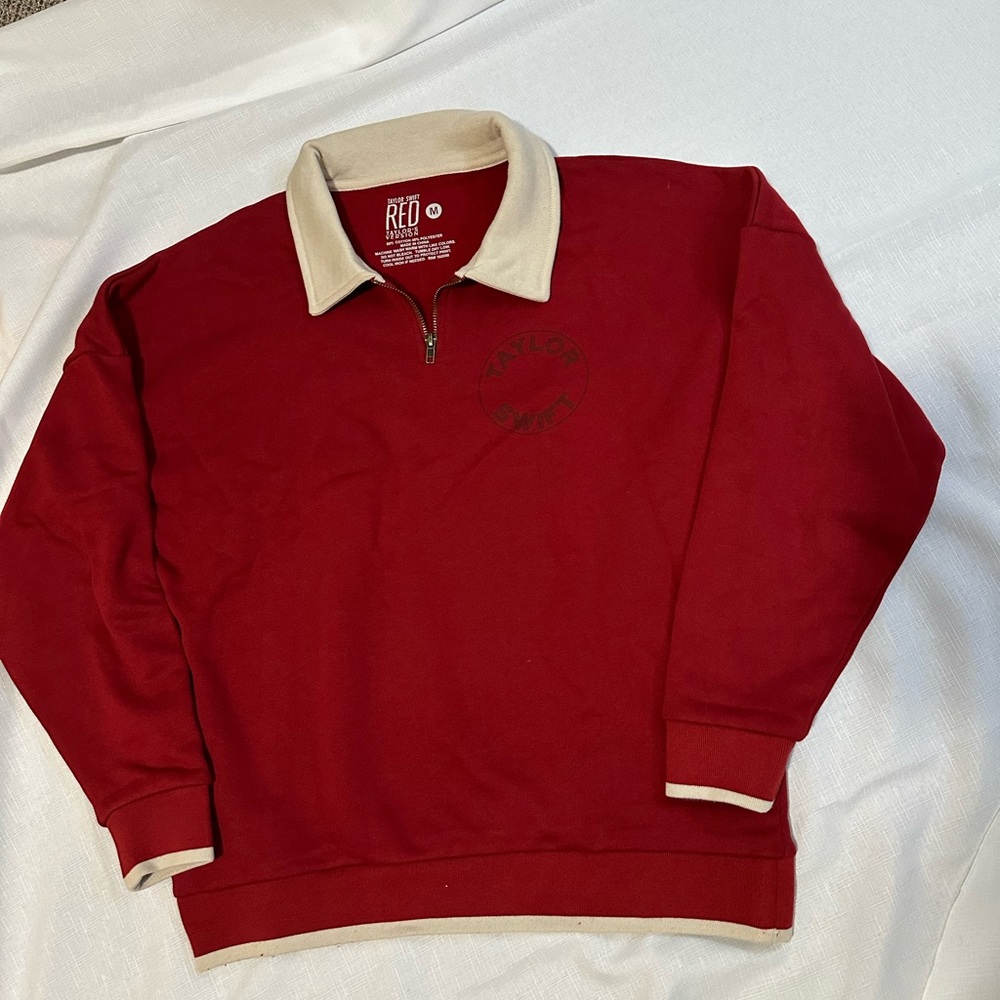 Taylor swift Holiday collection RED quarter zip